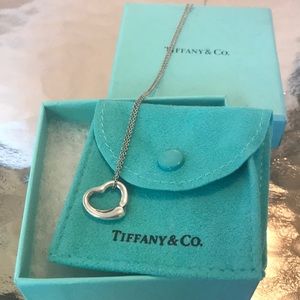 Tiffany and Co open heart pendant